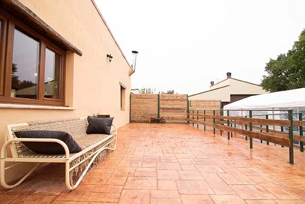 La terraza de la casa de Casa de la Ribera
